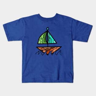 Boating away Kids T-Shirt